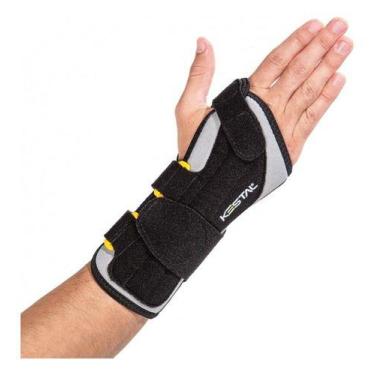 Imagem de Munhequeira Com Tala Mão Esquerda - Sensi Wrist - Kestal -, Cinza, P
