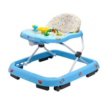Imagem de Andador Infantil Musical Para Bebê Quick Maxi Baby - AZUL, AZUL