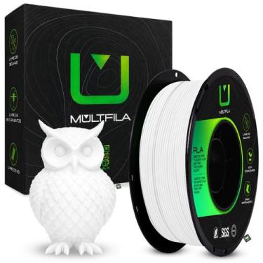 Imagem de Filamento Impressora 3D PLA 1,75mm 1kg Multfila - Multifila, Branco