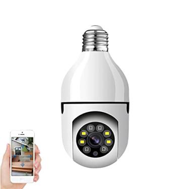 Imagem de WANYANG Câmera de Segurança WiFi, 1080P Câmera de Base E27 com Visão Noturna Infravermelha intercomunicador bidirecional, Camera Vigilancia com Função de Rastreamento Automático