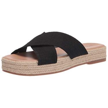 Imagem de Lucky Brand Sandália plataforma Gayte feminina, Preto, 6