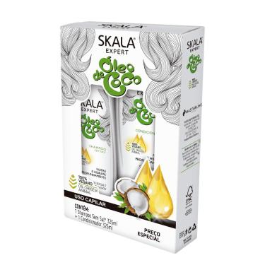 Imagem de Kit Shampoo e Condicionador Óleo de Coco Skala Vegano 650ml 