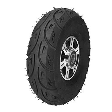 Imagem de Pneus de tambor de roda, rolamentos elásticos leves e precisos Rodas de caminhão de mão Cubo de roda de aço inoxidável para carrinho de mão