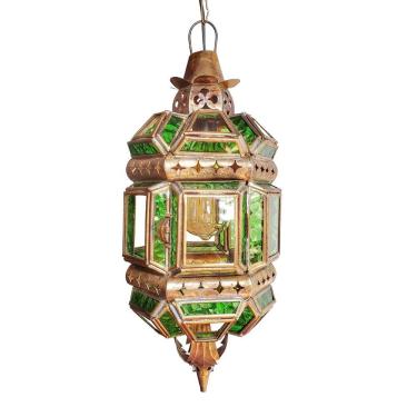 Imagem de Lanterna Marroquino Decorativa Pendente Artesanal Rústico