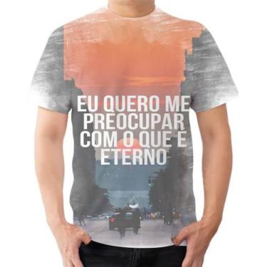Imagem de Camiseta Camisa Cristã Eterno Para Sempre Preocupar Céu Hope - Estilo