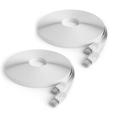 Imagem de ACCREST CAT5E 100FT Cabo Ethernet Cabo de rede de alta velocidade para câmeras de segurança PoE, TV inteligente, PS4, Xbox One, Roteador, Laptop, Computador, Casa, 2 pack (2pack-Cat5ecable100)