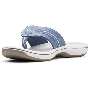 Imagem de Clarks - Chinelo feminino Brinkley JazzH, Azul, cinza, 0 Women/0 Men
