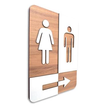 Imagem de Placa De Sinalização | Unissex Seta Direita - MDF 21x30cm