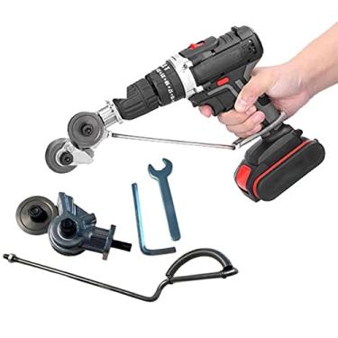 Imagem de Cortador de placa de perfuração elétrica, Tesouras de perfuração elétrica, Acessório de broca de nibbler de metal, para corte de chapas metálicas e materiais duros