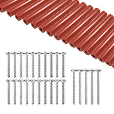 Imagem de Espaçadores de saída, ECUDIS 50 peças Kit de extensor de saída elétrica inclui 25 peças de interruptor de 2,7 polegadas e 20 peças de 3,5 cm e 5 peças de 2 polegadas 6-32 fios Parafusos de saída elétrica extra longos
