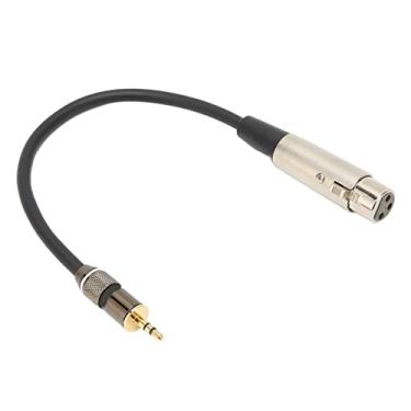 Imagem de Cabo de Microfone Estéreo de 3,5 Mm para XLR, Cabo de Microfone Estéreo de 3,5 Mm para XLR para Filmadoras, Câmeras DSLR, Dispositivo de Gravação de Computador e Muito Mais
