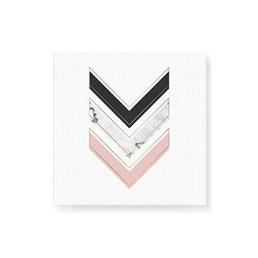 Imagem de Arte Maníacos Quadro Decorativo em Tela Canvas Setas Para Baixo Verde - 30x30cm