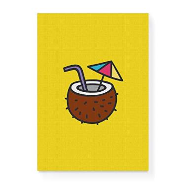 Imagem de Arte Maníacos Quadro Decorativo em Tela Canvas Bebida Coco - 23x16,25cm