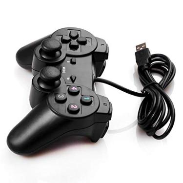 Imagem de Joypad com fio USB 2.0 controle de jogo gamepad joystick para PC e laptop