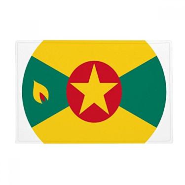 Imagem de DIYthinker Grenada North Ameica Tapete com emblema Nacional Tapete antiderrapante para porta de banheiro