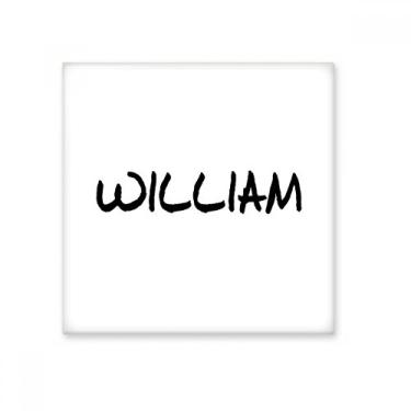 Imagem de Escrita especial nome inglês William azulejo de cerâmica brilhante decalque vitrificado pedra adornada