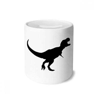 Imagem de DIYthinker Dinossauro Black Bone Dinossauro Caixa de Dinheiro Caixa de Cerâmica Porta-Moedas Presente