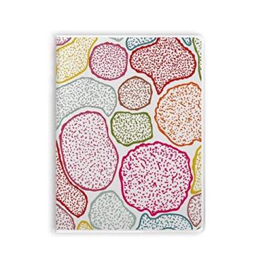 Imagem de Caderno biológico colorido com estrutura de células de microscópio, capa de goma