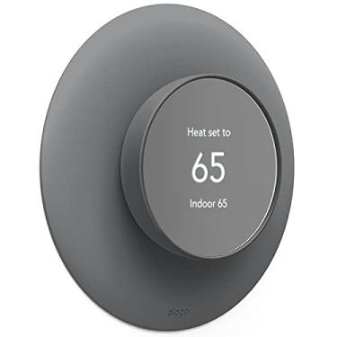 Imagem de elago Capa para placa de parede Plus 2 compatível com o termostato Google Nest 2020 [cinza carvão] – Material de policarbonato durável, design complementar,