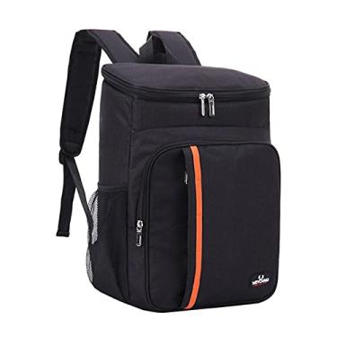 Imagem de Bolsa térmica Maxten à prova de vazamento, impermeável, leve, para piqueniques, praia, churrascos, acampamento e atividades ao ar livre (preta)