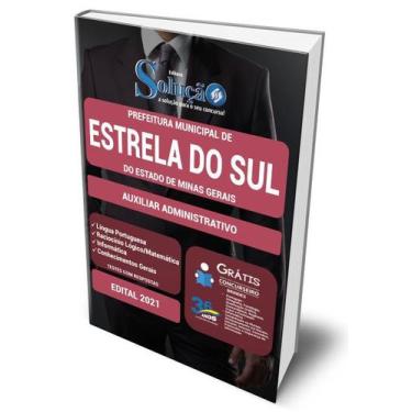 Imagem de Apostila Estrela Do Sul - Mg 2021 - Auxiliar Administrativo - Editora