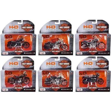 Imagem de Kit C/6 Miniaturas Harley Davidson Series 41 Maisto 1/18