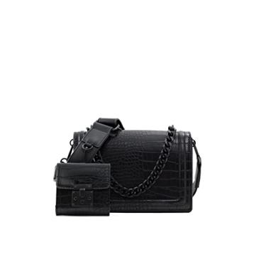 Imagem de ALDO Bolsa tiracolo feminina Qiemar, Preto/preto, Small