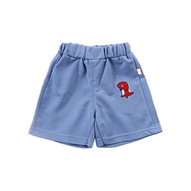 Imagem de Shorts infantis para meninos verão casual shorts diário bolso casual moda para roupas infantis shorts jeans menina (BU1, 3-4 anos)