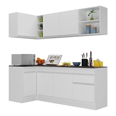 Imagem de Armário de Cozinha Compacta de Canto com Rodapé Veneza Multimóveis Mp2093.891 Branco