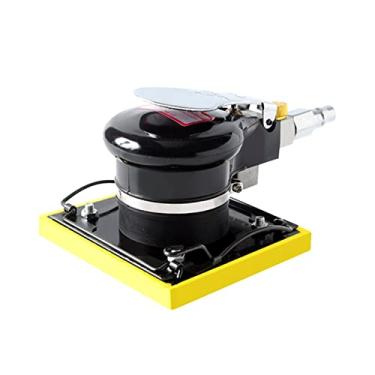 Imagem de Snsowed Mini lixadeira de ar de órbita aleatória com base de 100x110mm lixadeira pneumática de alta velocidade polidor portátil operado a ar para remoção de ferrugem de superfície de metal de móveis de