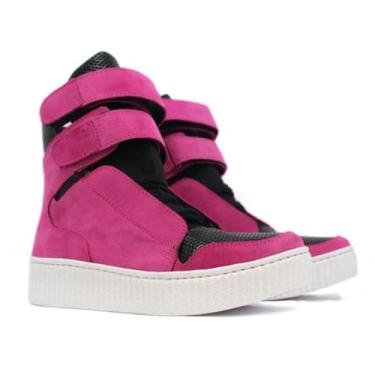 Imagem de Botinha Fitness Tênis Feminino Cano Alto Bota de Academia Crossfit Treino Musculação Dança