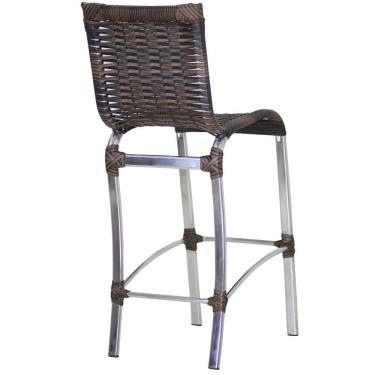 Imagem de 2 Banquetas Alta Haiti em Alumínio para Cozinha Bar Edícula