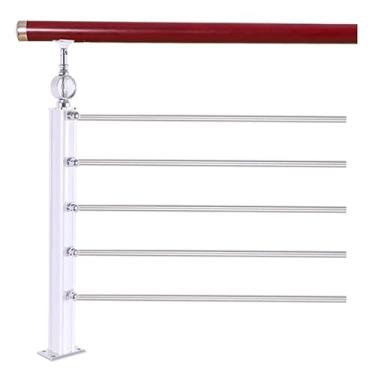 Imagem de Flexível Corrimões para degraus ao ar livre, degraus internos, balaústres de escada, poste, corrimão de liga de alumínio de transição para loft de jardim Espesso