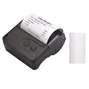 Imagem de Impressora térmica portátil de recibos, bt 80mm, pessoal, mini bill pos, impressora móvel com bateria recarregável, suporte esc/pos