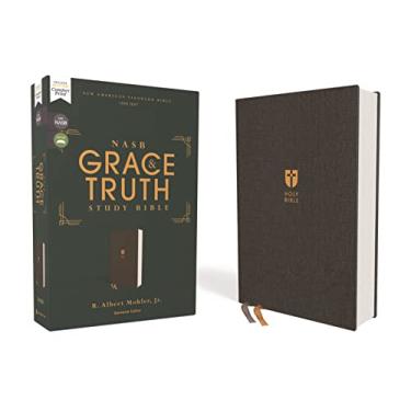 Imagem de Nasb, the Grace and Truth Study Bible (Trustworthy and Practical Insights), Cloth Over Board, Gray, Red Letter, 1995 Text, Comfort Print: New American ... Cloth Over Board, Red Letter, Comfort Print