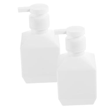Imagem de Dispensador de sabão engarrafado, 4 peças, dispensadores de garrafa de 280 ml, garrafa de bomba ou xampu branco