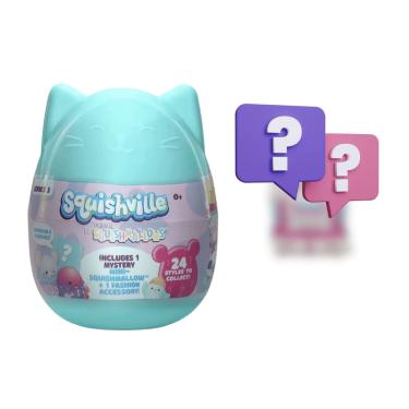 Imagem de Pelucia Squishville Mini Squishmallow Surpresa Azul 5cm