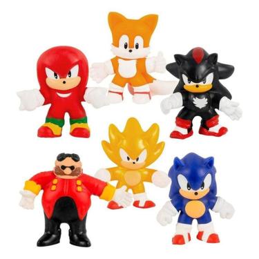 Imagem de Boneco Goo Jit Zu Do Sonic Pack Com 6 Figuras Estica - Sunny