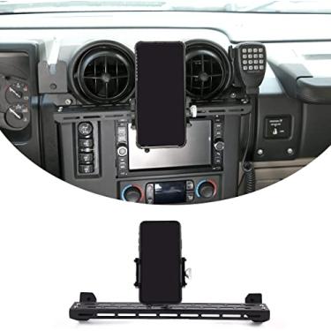 Imagem de Painel de instrumentos de carro Suporte de telefone móvel Acabamento para Hummer H2 2003-2007 Suporte multifuncional para celular com controle central de ventilação de ar