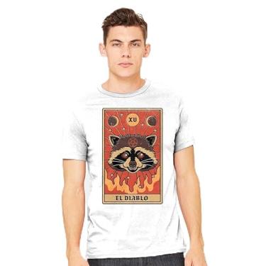 Imagem de TeeFury - El Diablo - Camiseta masculina animal,, Turquesa, 3G