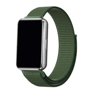 Imagem de Pulseira Nylon Loop LTimports, compativel com Galaxy Fit 3 Sm-R390 (Verde)