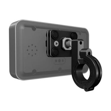 Imagem de DeepMoto D16X Suporte de montagem de guidão liga de alumínio à prova de choque acessório de câmera de painel de motocicleta, suporte de espelho retrovisor, cabeça esférica única com ângulo ajustável