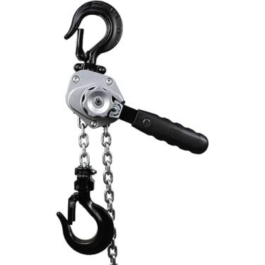 Imagem de Talha de corrente de alavanca 1102-6614Lbs, talha extratora de corrente de catraca manual de 0,5-3 T, mini talha de corrente manual, corrente vem junto 5-23 pés, para operações sem energia,