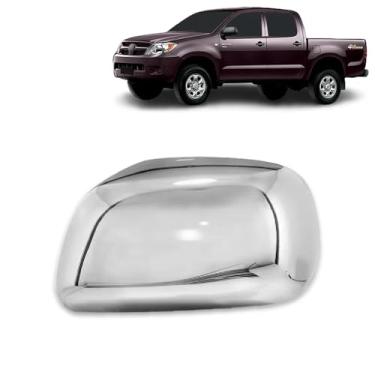 Imagem de Aplique Cromado para Capa Retrovisor Toyota Hilux Sr Srv Sw4 Pickup Suv 2005 2006 2007 2008 2009 2010 2011 - LE