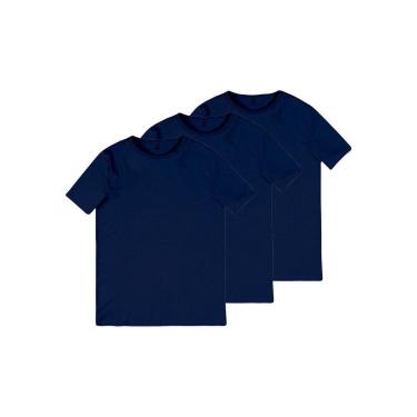 Imagem de Kit com 3 Camisetas Masculina Hering 299 Cinza-Masculino