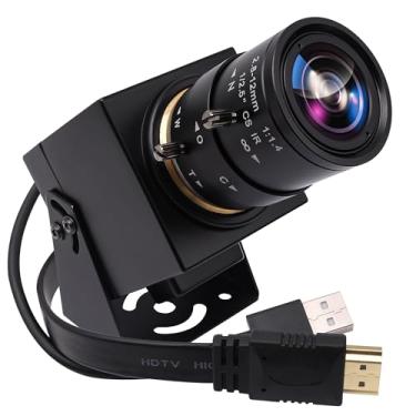 Imagem de SVPRO Webcam 4K - Interface dupla HDMI/USB, zoom manual, lente de montagem CS de 2,8-12 mm para close-up, câmera industrial CMOS IMX415 para visão de máquina