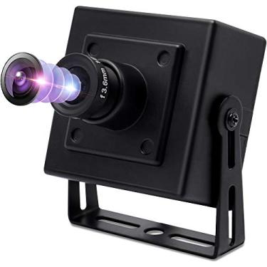 Imagem de SVPRO Câmera Web 4K para computadores, webcam de mesa de super alta definição com sensor Sony IMX317, lente grande angular de 3,6 mm, compacta, portátil, USB, webcam, compatível com UVC, para PC, Mac,