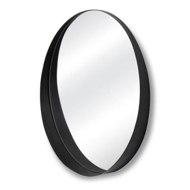 Imagem de Espelho Decorativo Stokolmo 60 Cm Preto Redondo - E2g Design
