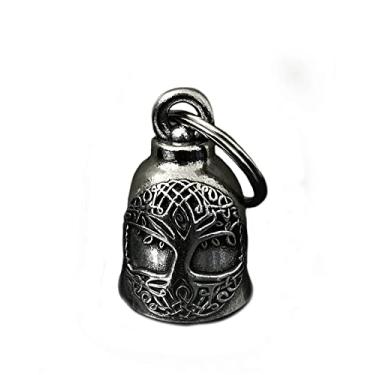 Imagem de Bravo Bells Sino Yggdrasil da árvore celta da vida – Acessório de sino de motociclista ou chaveiro para boa sorte na estrada – Feito nos EUA
