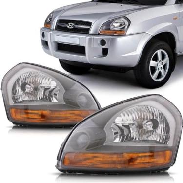 Imagem de Farol Dianteiro Tucson 2004 2005 2006 2007 2008 2009 2010 2011 2012 2013 2014 2015 2016 2017 Âmbar - UNIDADE Lado:DIREITO (PASSAGEIRO)
